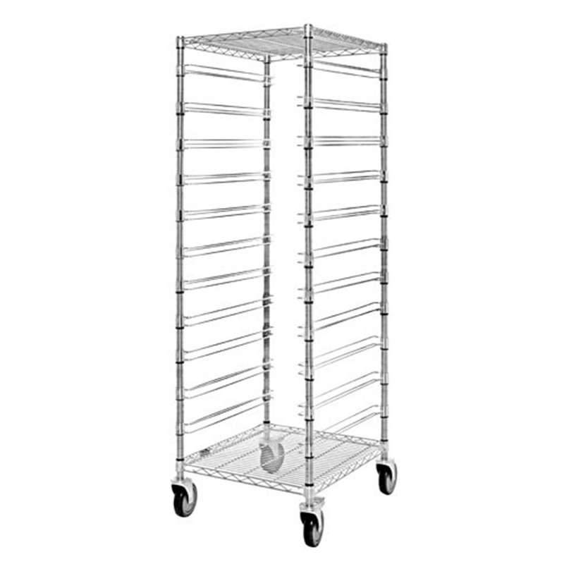 Bin Cart, 21in W x 24in L x 69in H, with 7 DG93060 Gray Bins (22-1/2 x 17-1/2 x 6 in)